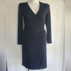 Elegant Black Wrap Dress